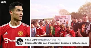 "This arrogant dinosaur is holding us back" "Might as well forfeit" - Manchester United fans enraged as Cristiano Ronaldo starts crucial Premier League clash against West Ham