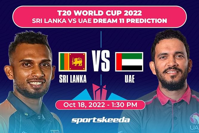 SL vs UAE Dream11 Prediction: Fantasy Cricket Tips, Today's Playing 11, Player Stats, Pitch Report for ICC Men's T20 World Cup 2022, Match 6