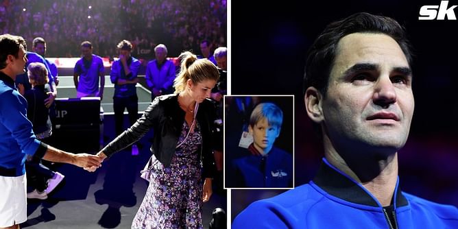 Watch: Roger Federer adorably consoled by his son following Laver Cup farewell