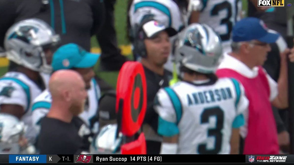 Carolina Panthers Robbie Anderson Kicked Out of Game by His Own Team