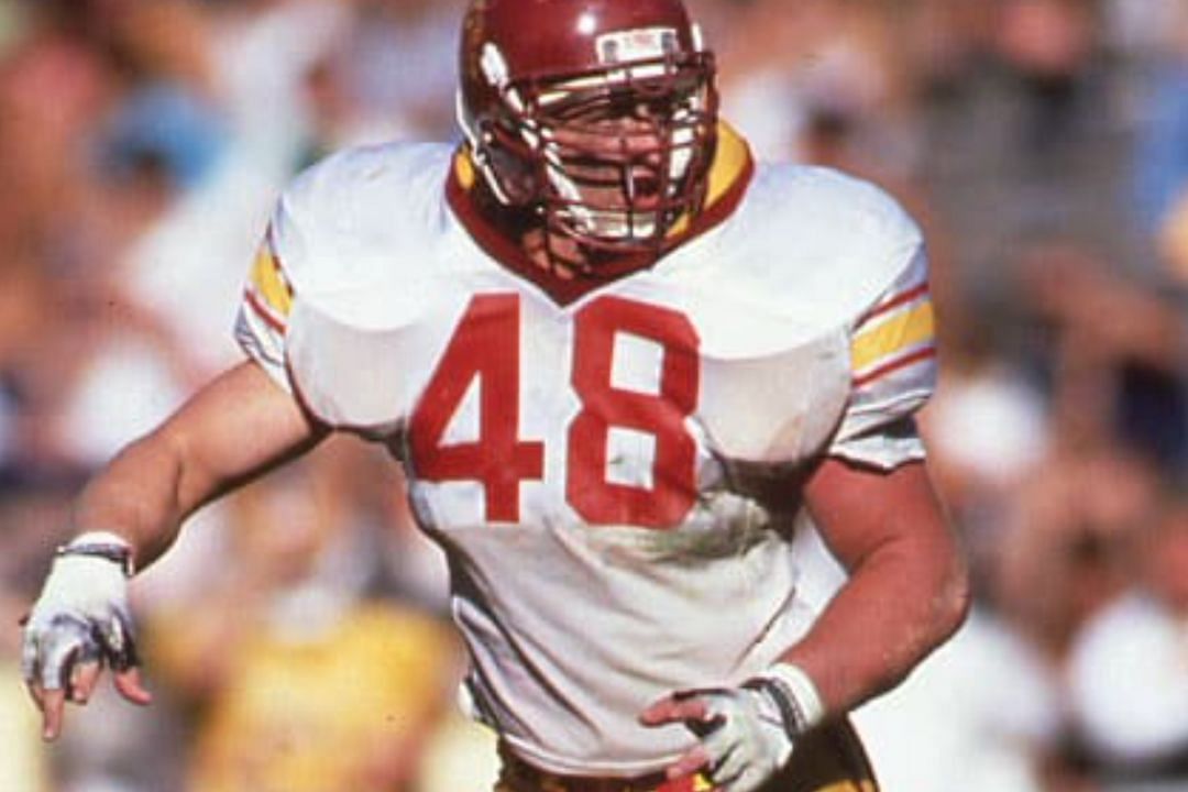 Former USC LB Matthew Gee, who suffered from CTE in his college career. Source: Front Office Sports
