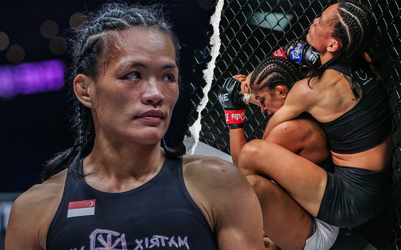 Tiffany Teo (left) says she knew what Ritu Phogat was going to do in their match at ONE 161. [Photos ONE Championship]