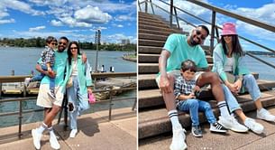 T20 World Cup 2022: [Pictures] “Family Time” - Hardik Pandya chills out with Natasa and Agastya in Sydney
