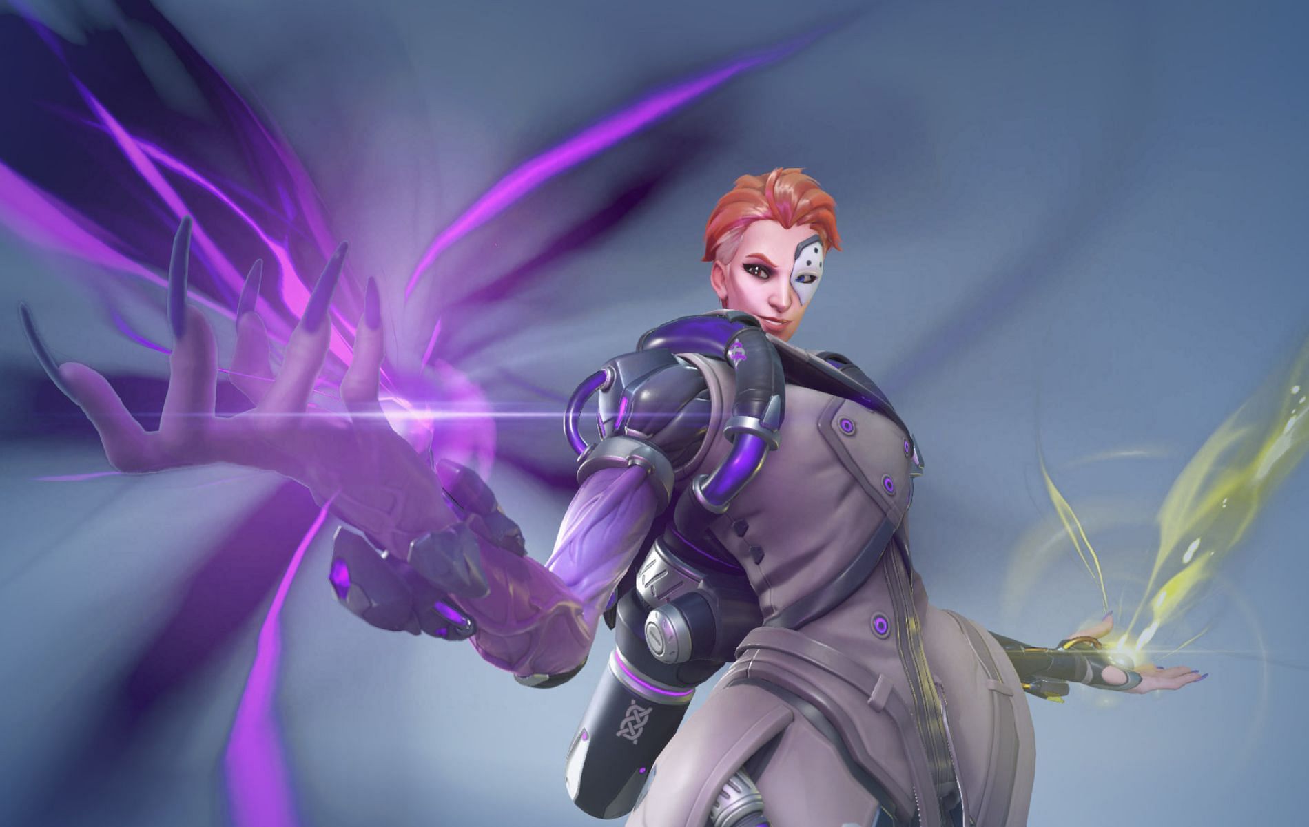Moira is a very versatile Support that has pretty strong damage-dealing abilities in Overwatch 2 (Image via Blizzard Entertainment)
