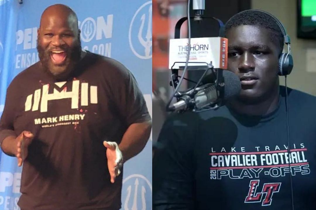 WWE legend Mark Henry (l) with his son Jacob (r)