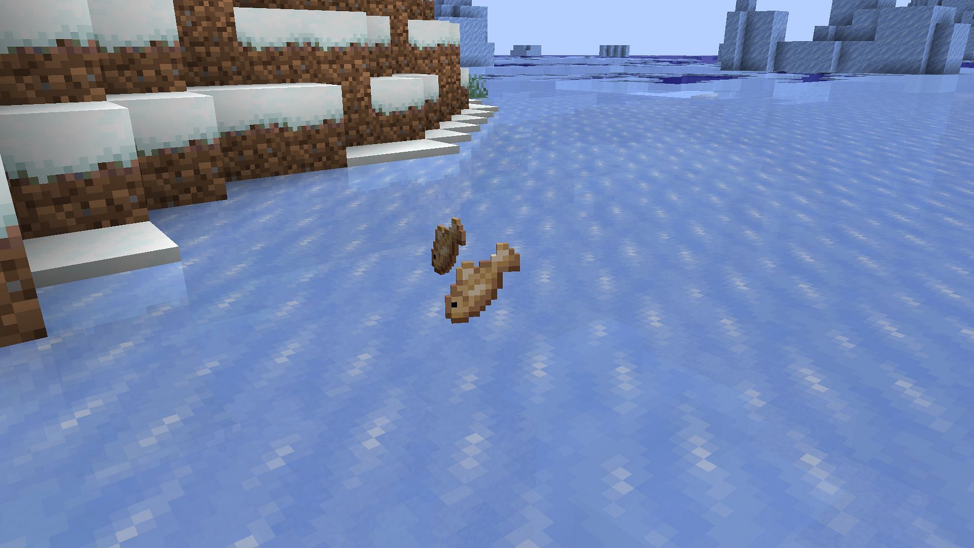 They only drop cod and salmon along with a few XP orbs in Minecraft (Image via Mojang)