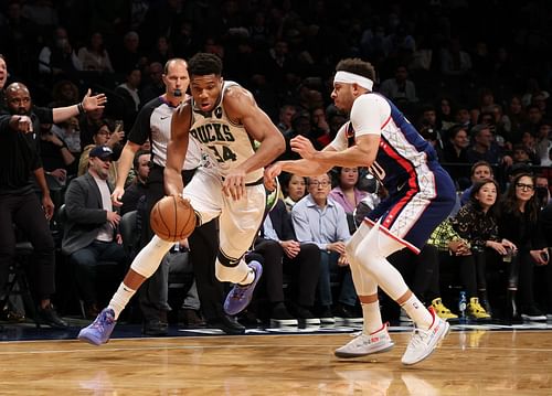 Giannis Antetokounmpo - Milwaukee Bucks v Brooklyn Nets