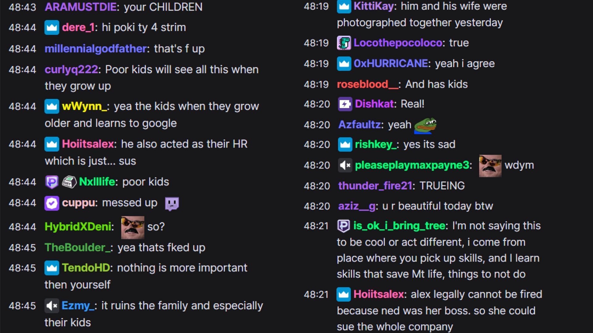 Fans sympathized with the streamer&#039;s points about Ned Fulmer controversy (Image via Pokimane/Twitch)