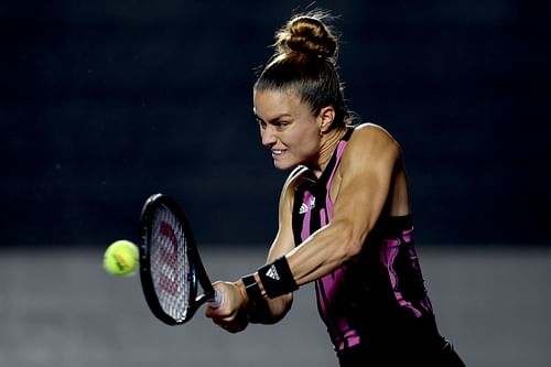 Maria Sakkari at the 2022 Guadalajara Open.