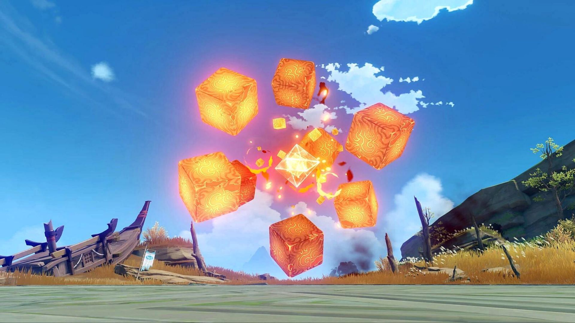 Players can farm two ascension materials from Pyro Hypostasis (Image via Genshin Impact)