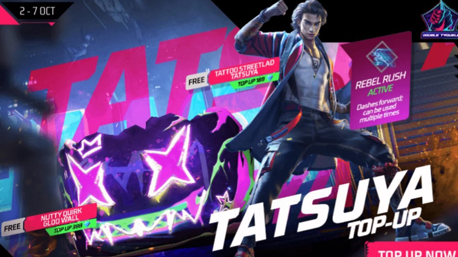 Free Fire MAX Tatsuya character