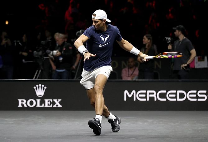 WATCH: Rafael Nadal trains with his academy's player Coleman Wong