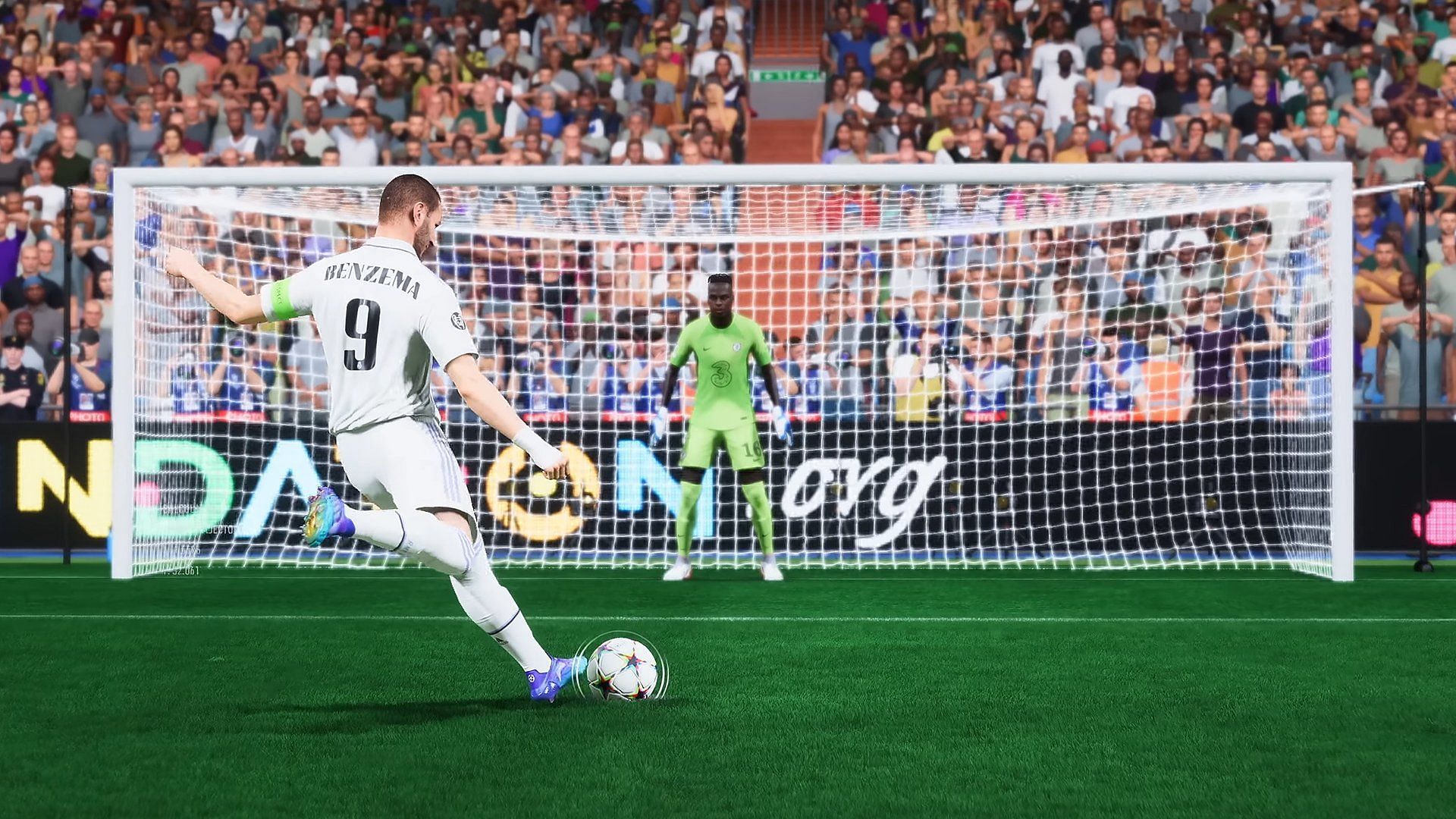 The new penalty kick puts all the emphasis on the composure ring (Image via EA Sports)