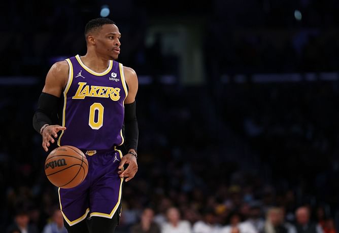 "Now that is desperately pathetic... Russ is on the trade clock to prove he's still Mr. Triple Double" - Skip Bayless goes after Russell Westbrook for doing 'rock the baby' celebration against Sacramento Kings