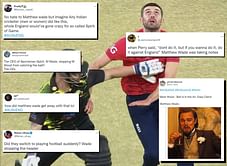 AUS vs ENG 2022: “The CEO of Sportsman Spirit” - Twitterati troll Matthew Wade for trying to “stop” Mark Wood from taking catch during 1st T20I