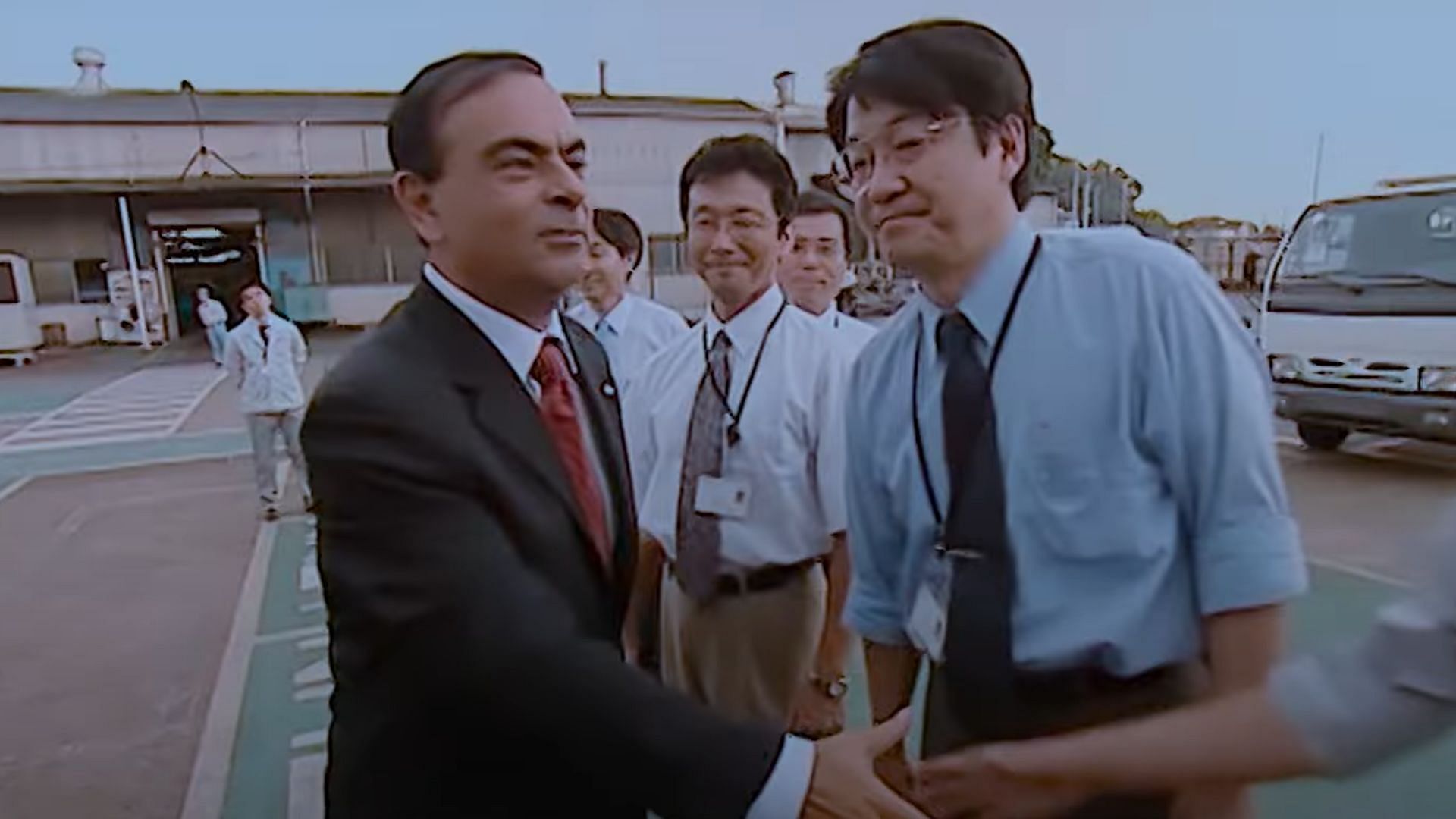 A still from Fugitive: The Curious Case of Carlos Ghosn (Image Via Netflix France)