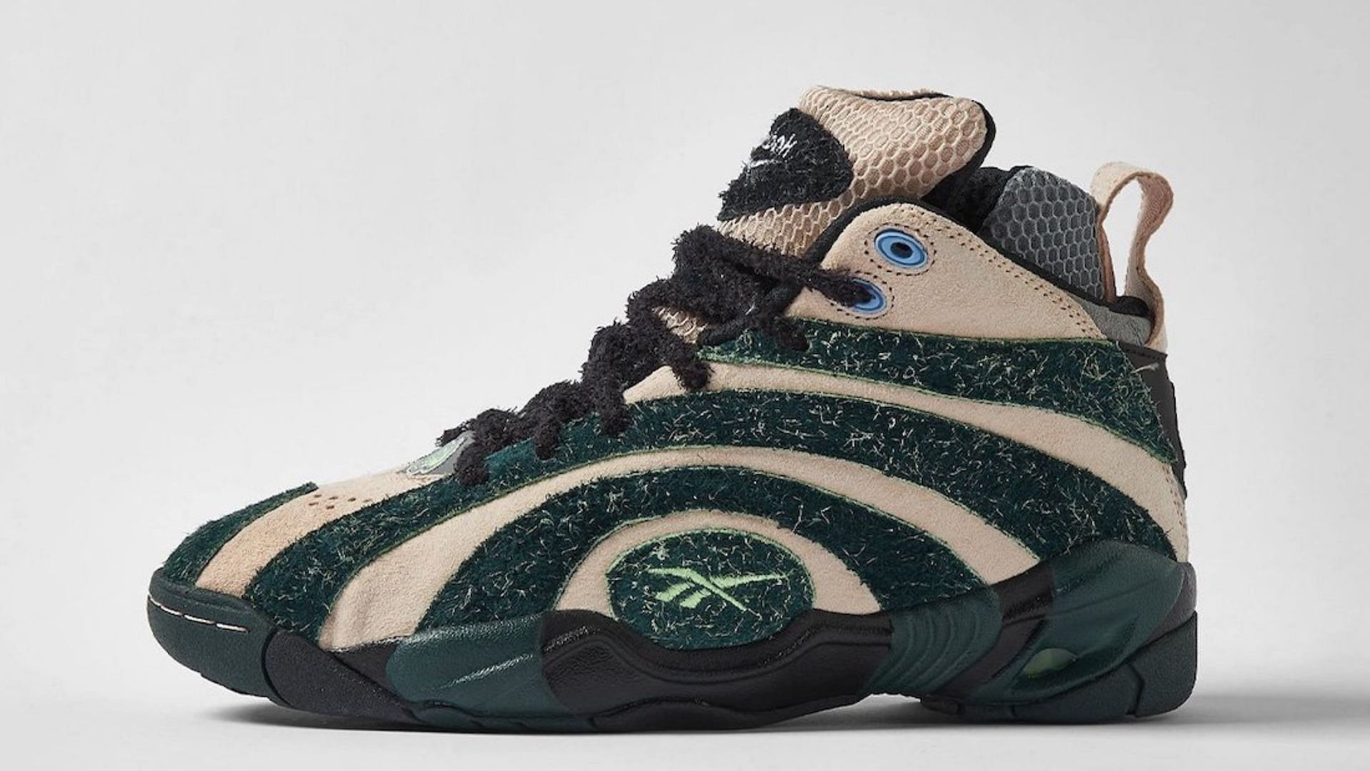 Take a closer look at the upcoming Brain Dead x Reebok Shaqnosis shoes (Image via END. Clothing)