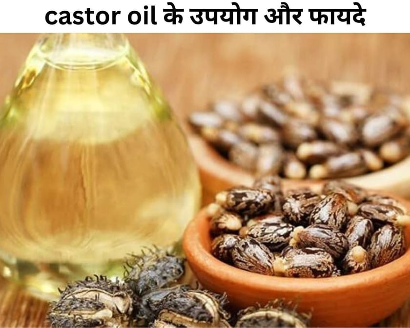 Uses and Benefits of Castor Oil In Hindi Castor Oil के उपयोग और फायदे