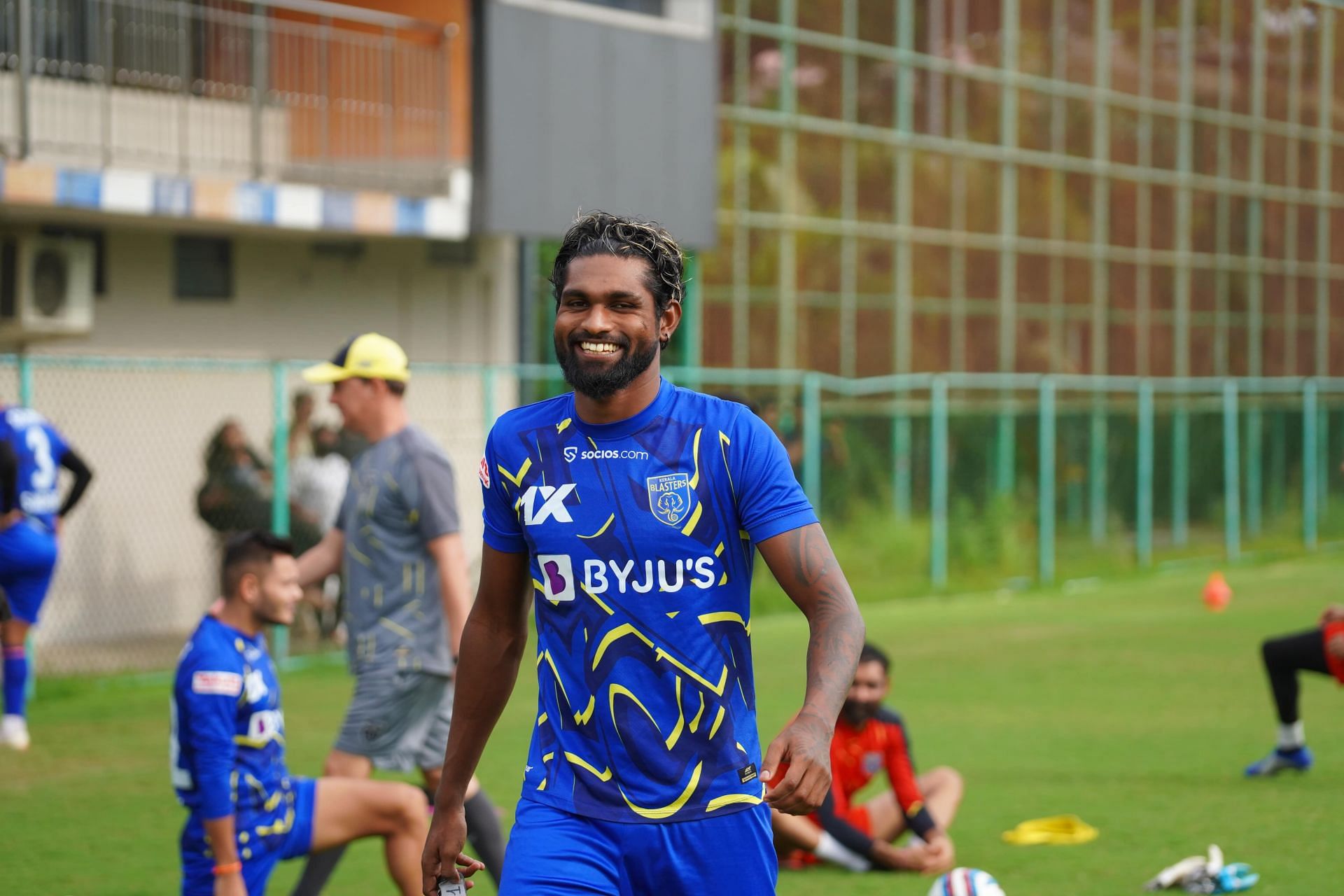 Bijoy Varghese is raring to go. (Image Credit: Kerala Blasters)