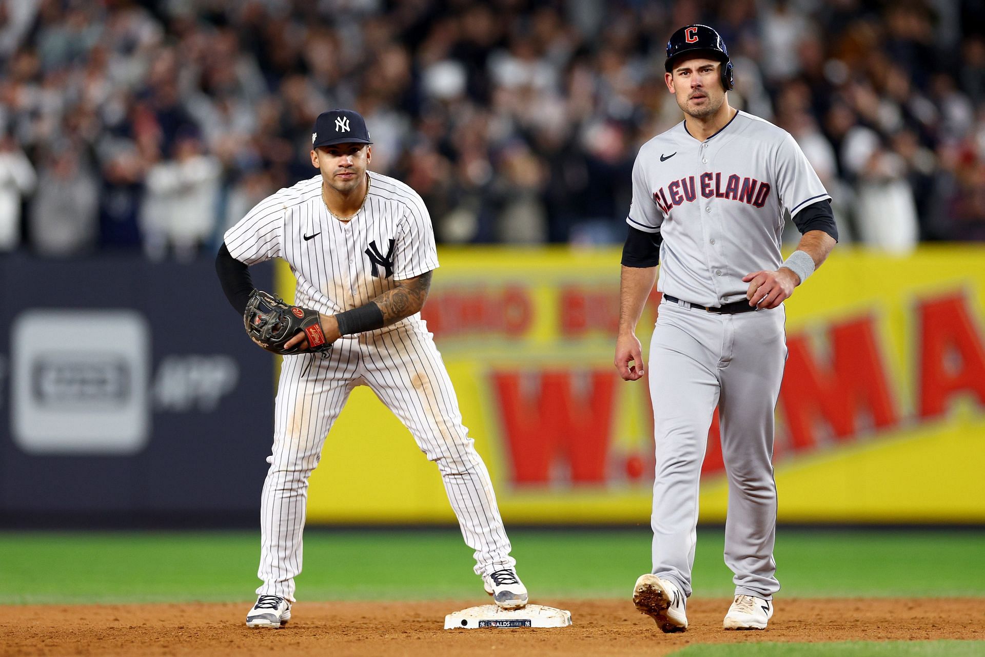 Gleyber Torres exacts revenge on Josh Naylor, Cleveland Guardians with baby- rocking celebration