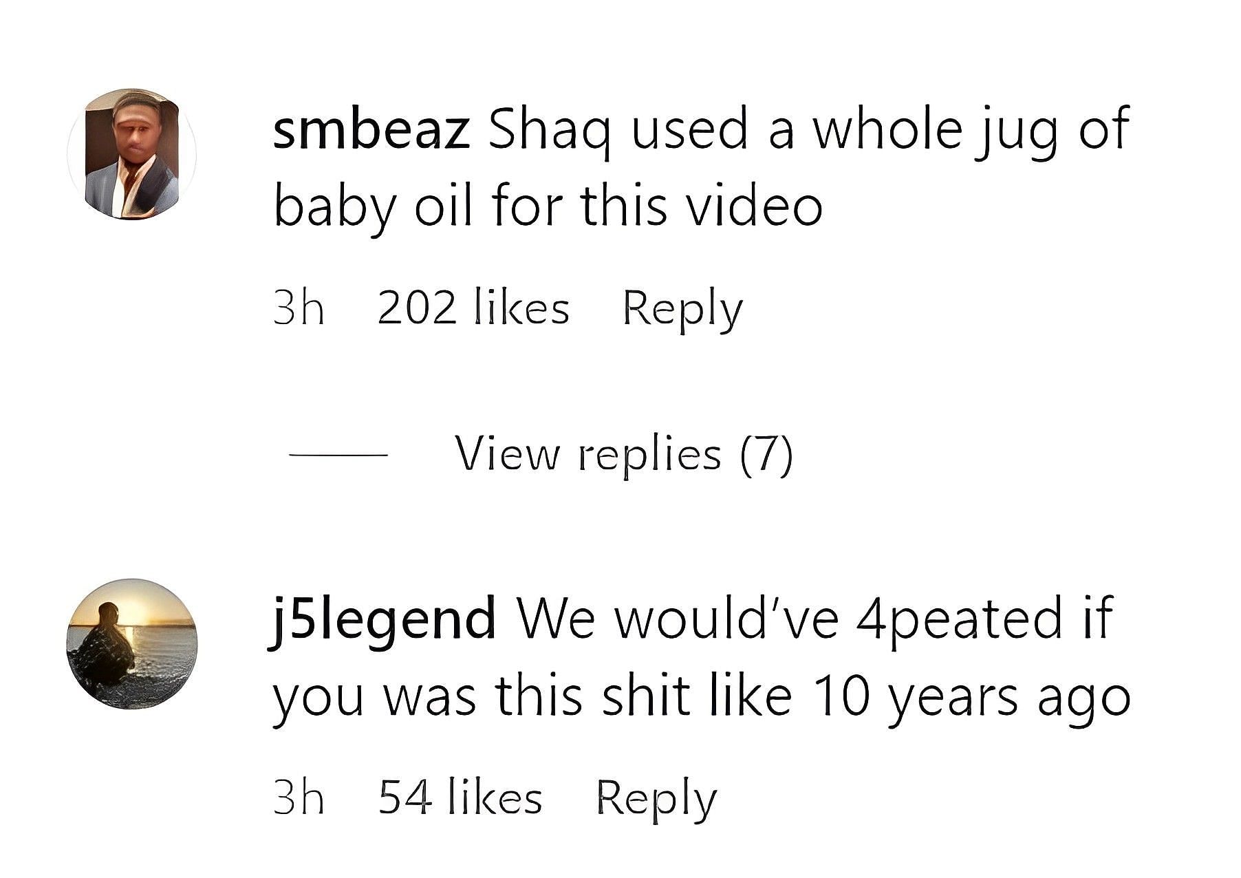 Fans react to Shaq's IG post