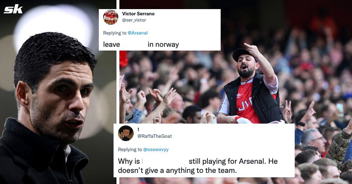 Arsenal fans were not happy with attacker