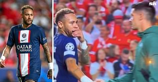 PSG superstar Neymar clashed with referee Ortiz Arias after 1-1 Benfica draw; pictures emerge