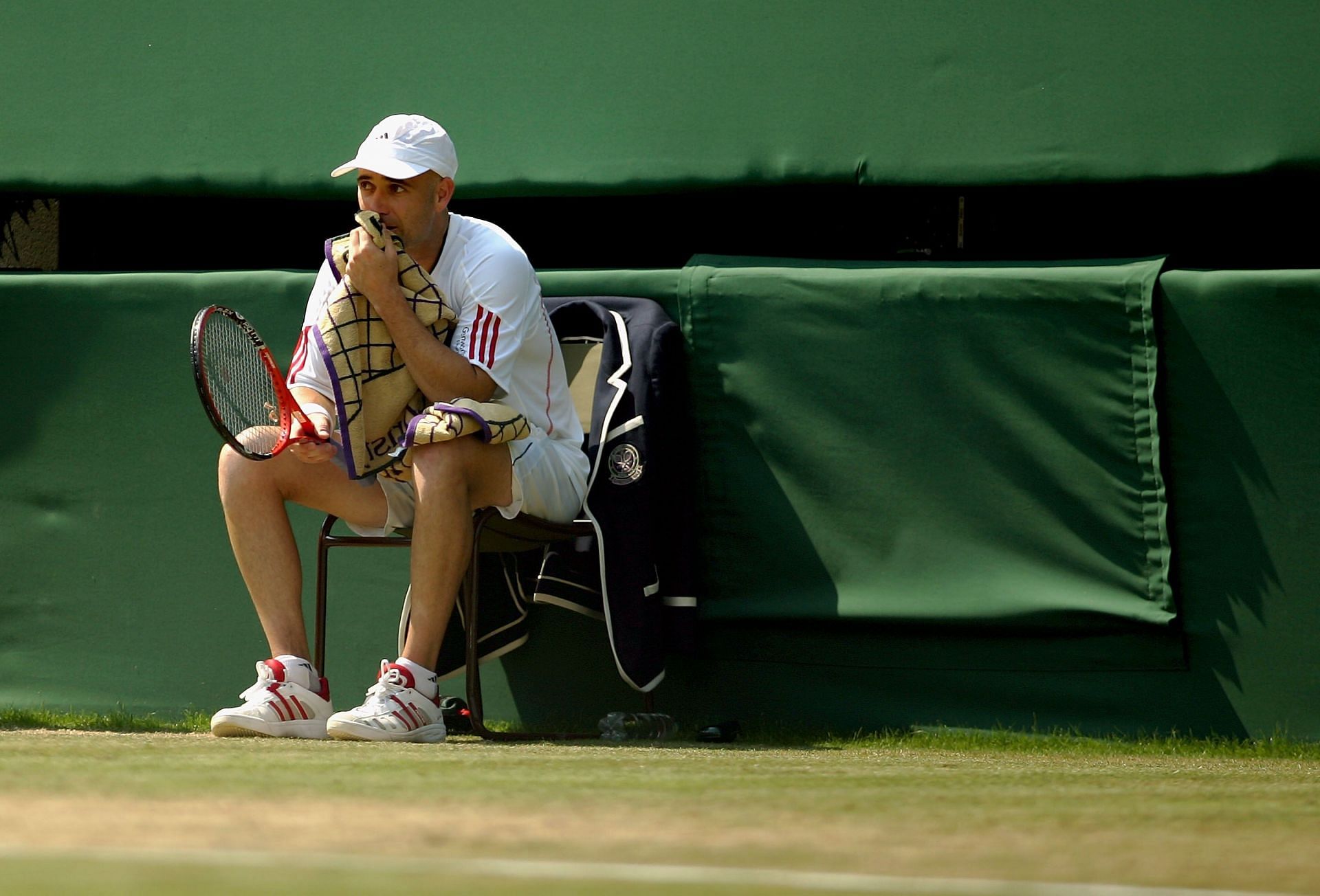 Andre Agassi at the 2006 Wimbledon Championships.