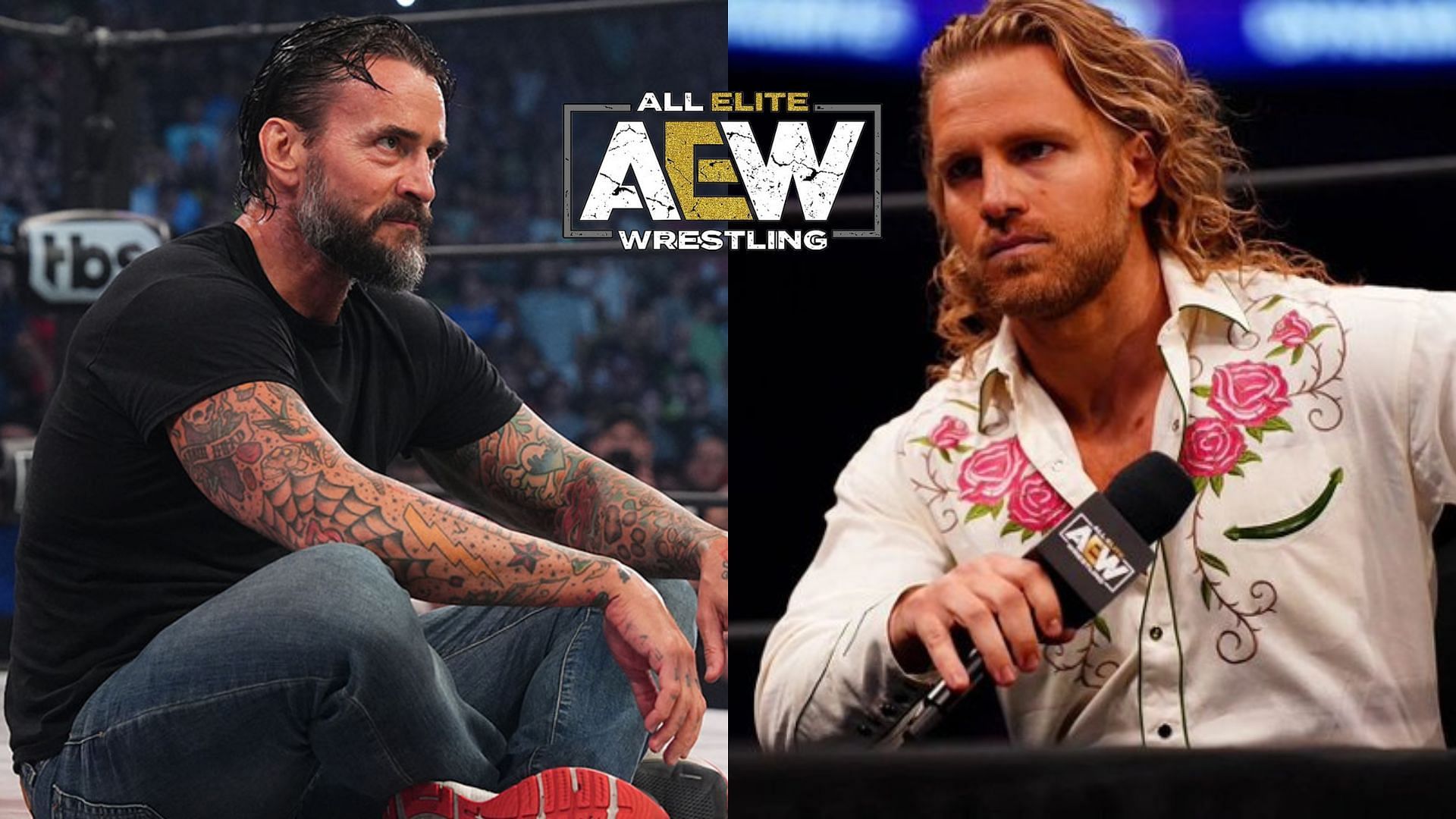 CM Punk (left), Hangman Adam Page (right)