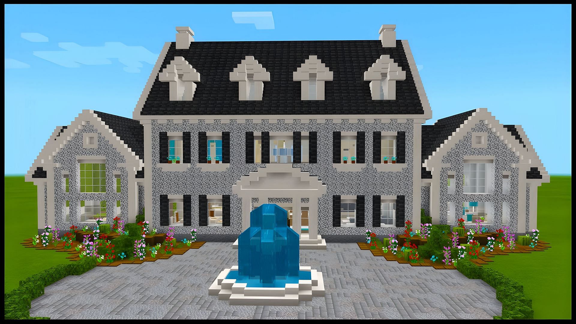 Large homes are fantastic to build in Minecraft (Image via Youtube/Brandon Stilley Gaming)