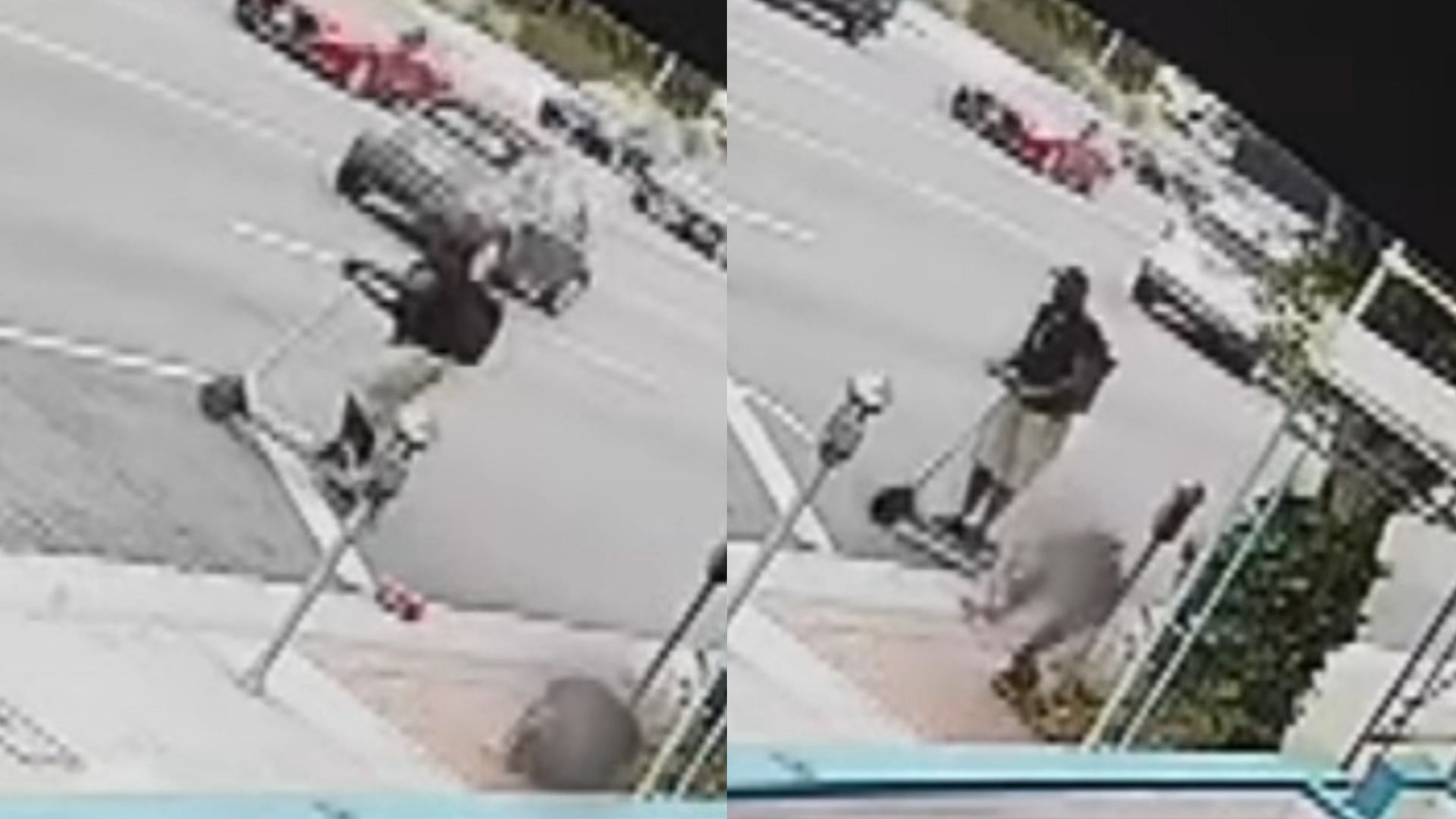 Los Angeles woman attacked by man with a fire extinguisher (Image via YouTube) 