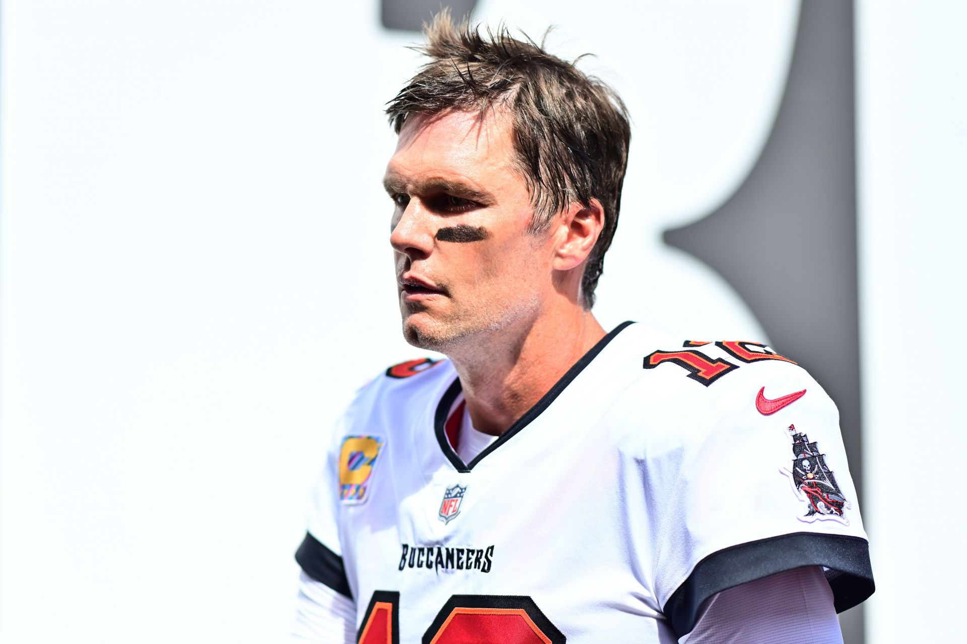 Tom Brady at the Atlanta Falcons v Tampa Bay Buccaneers game