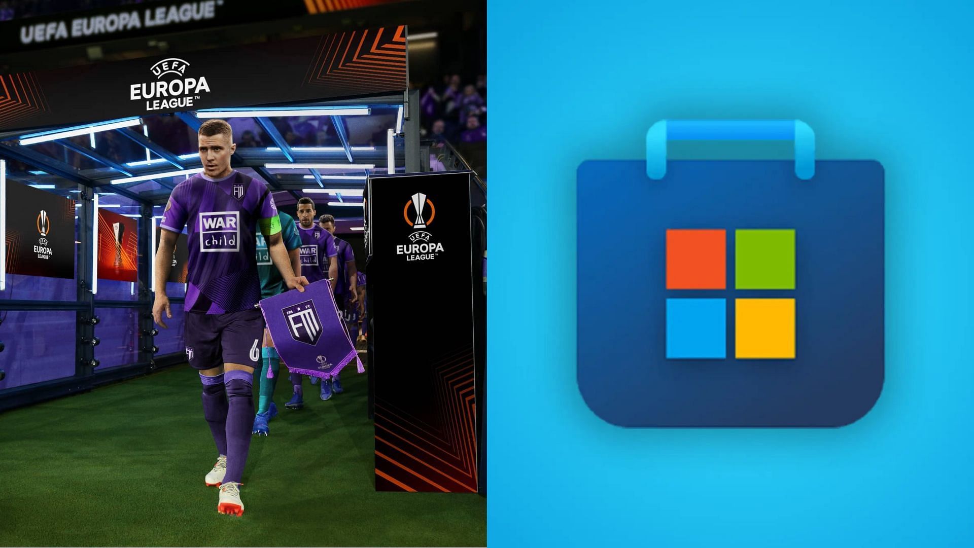 Football Manager 2023 is available on the Microsoft Store among other digital stores (Images via SEGA, Microsoft)