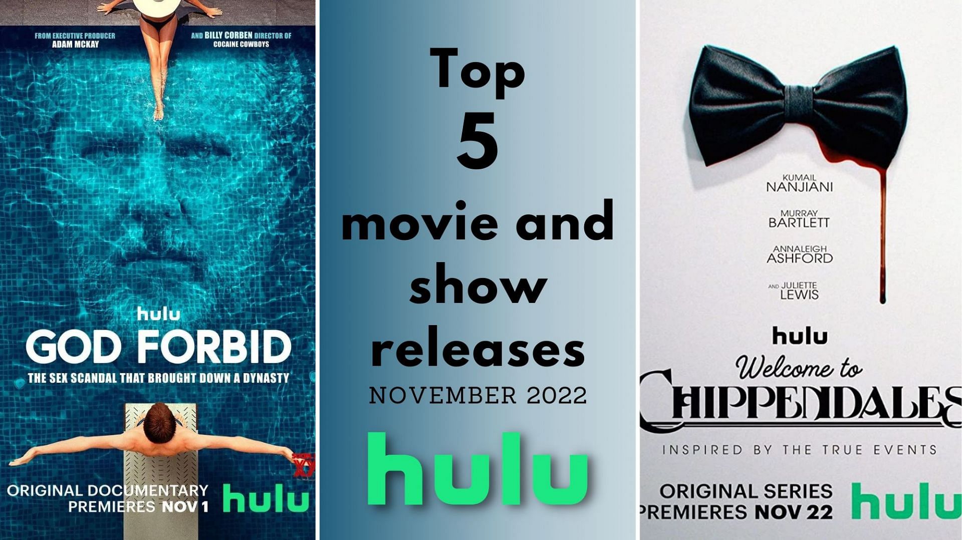 Hulu: Top 5 movie and show releases in November 2022 (Images via Hulu)