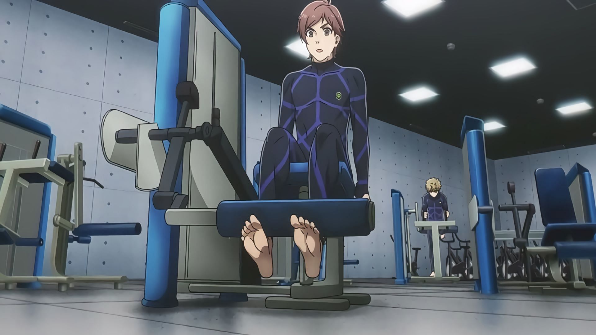 The physical exam seen in Blue Lock episode 2 (Image via Studio 8bit)