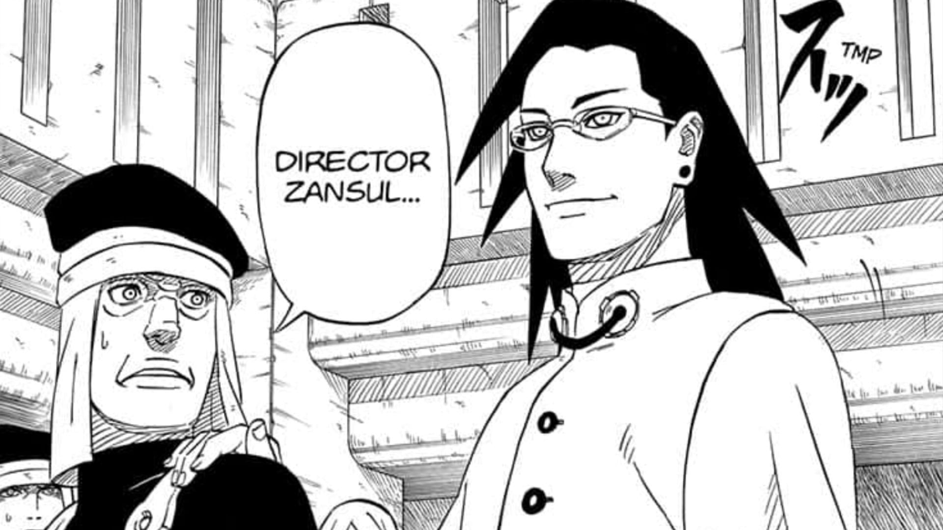 Director Zansul makes his first appearance in Sasuke Retsuden (Image via MangaPlus)