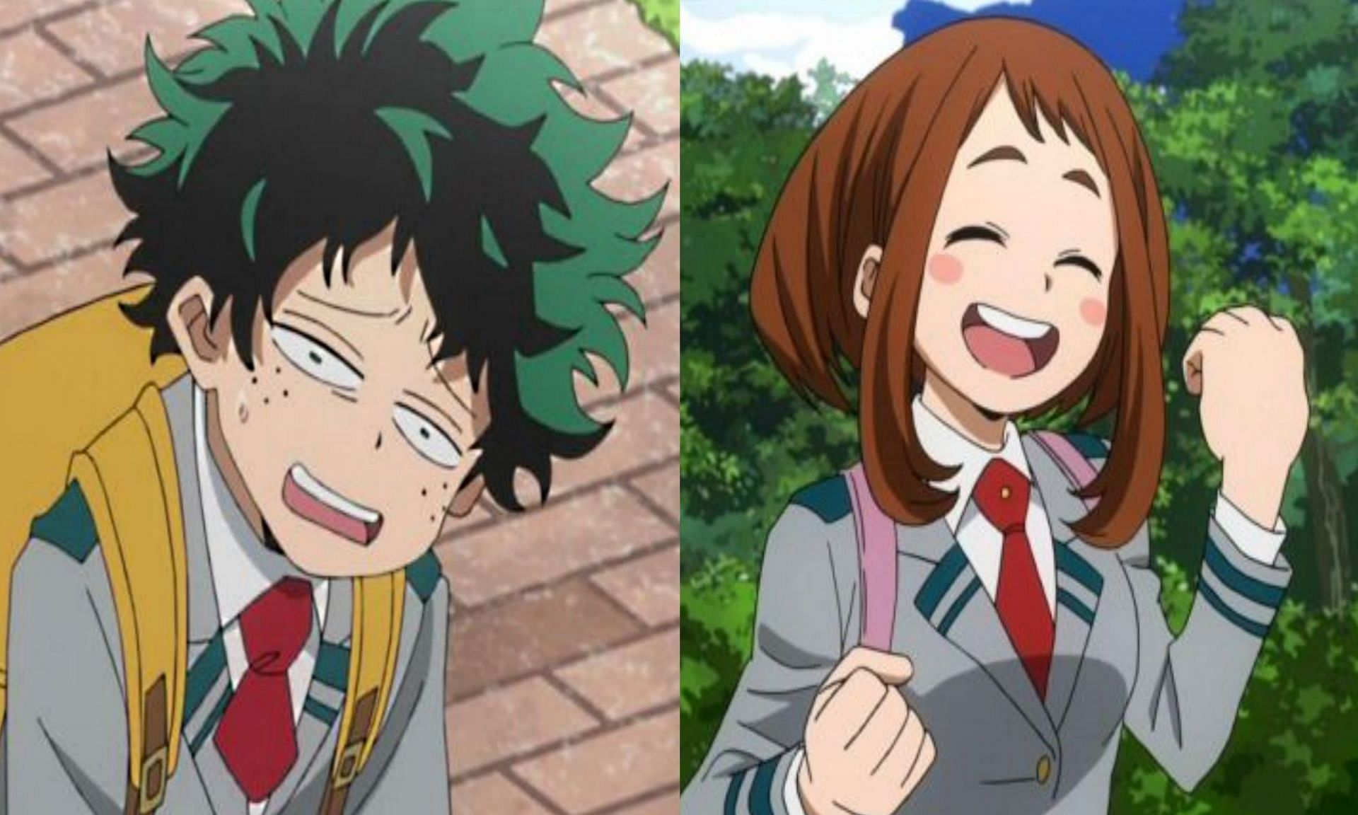 Midoriya and Uraraka grew up with very different lives