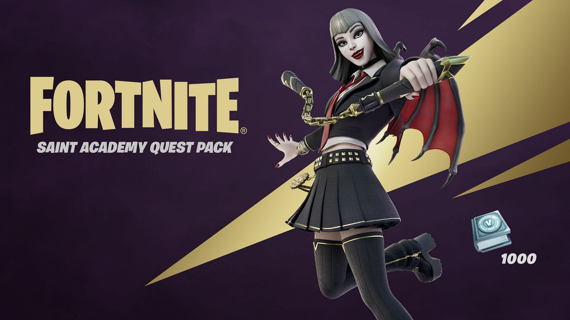The Saint Academy quest pack was added with the Fortnitemares update (Image via Epic Games)