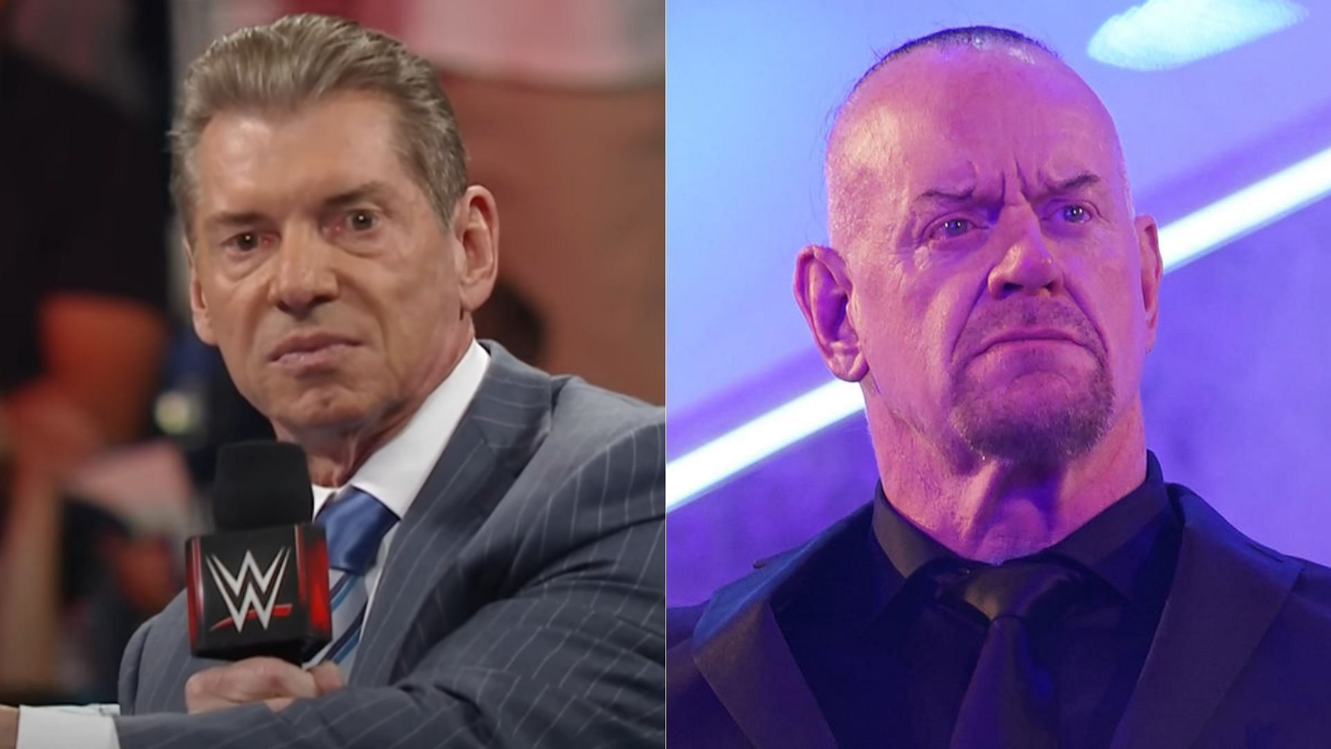 Vince McMahon (left) and The Undertaker (right) are friends in real life.