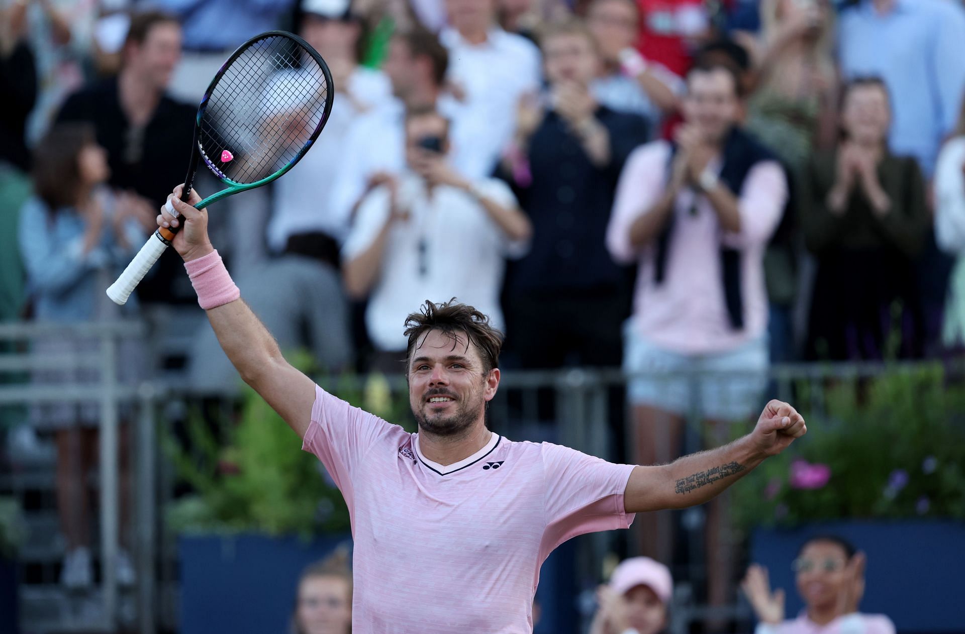 Stan Wawrinka at the 2022 cinch Championships.