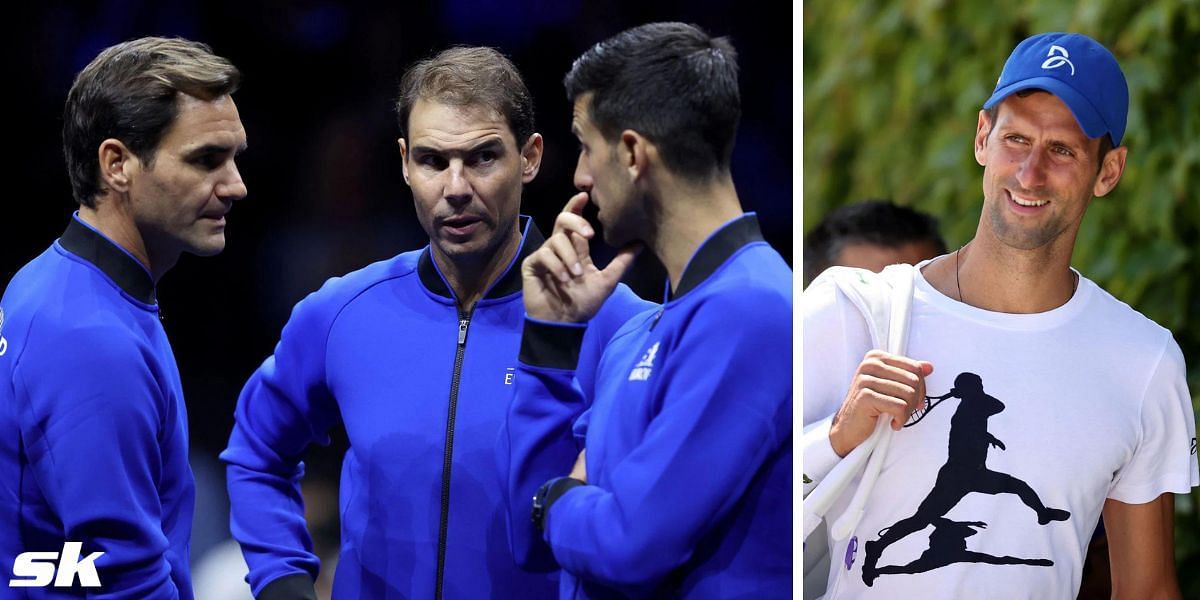 (From L) Roger Federer, Rafael Nadal, and Novak Djokovic.