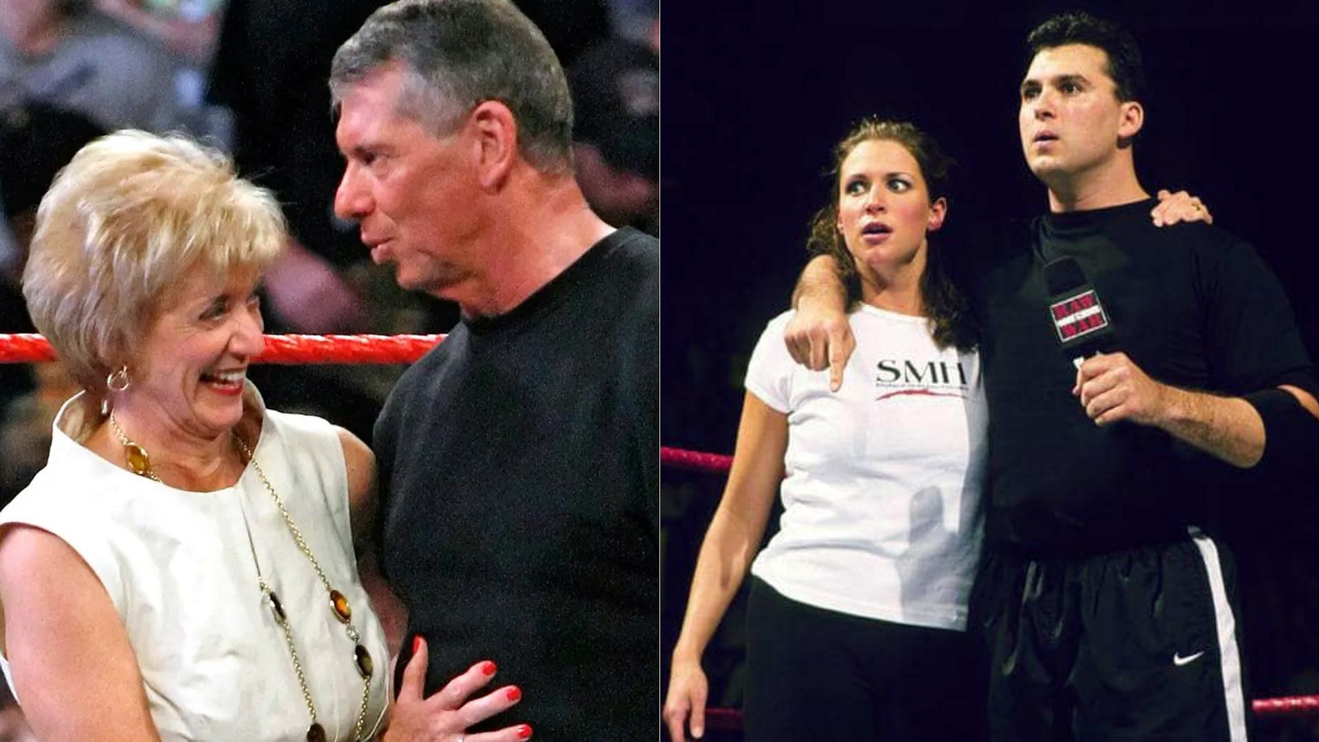 Left to right: Linda McMahon, Vince McMahon, Stephanie McMahon, and Shane McMahon