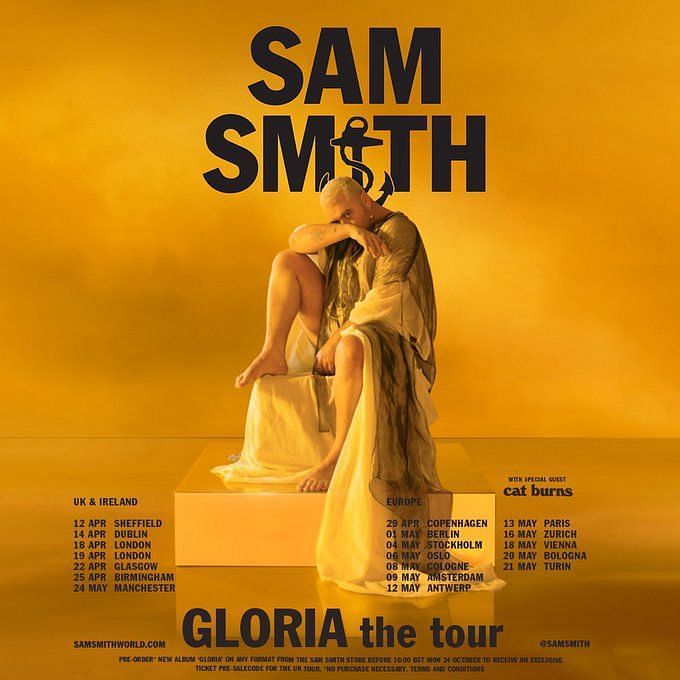 お気に入り Sam Smith 2023 Tour Gloria Tシャツ/カットソー(半袖/袖
