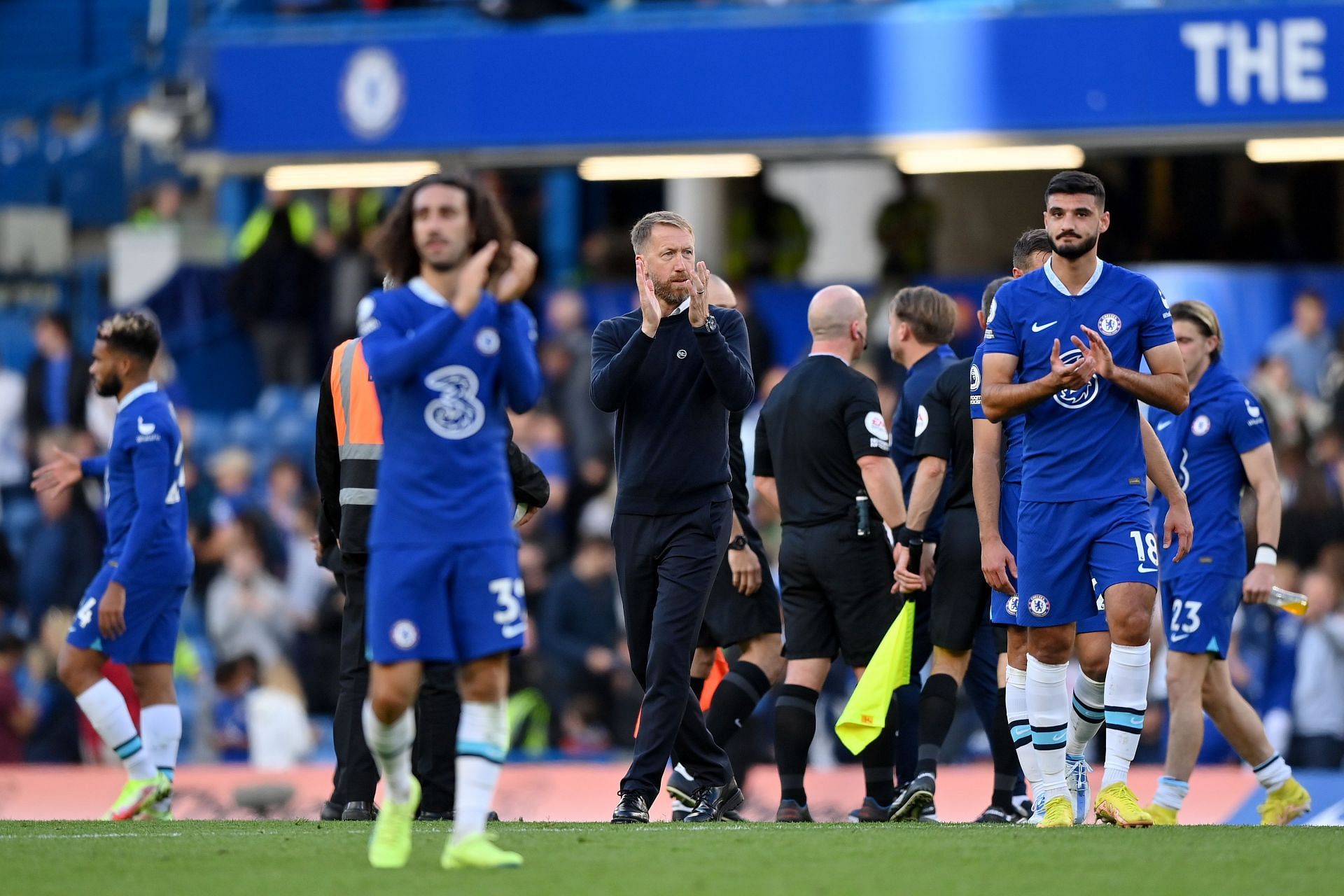 Graham Potter after his team&#039;s Premier League win against Wolverhampton Wanderers.