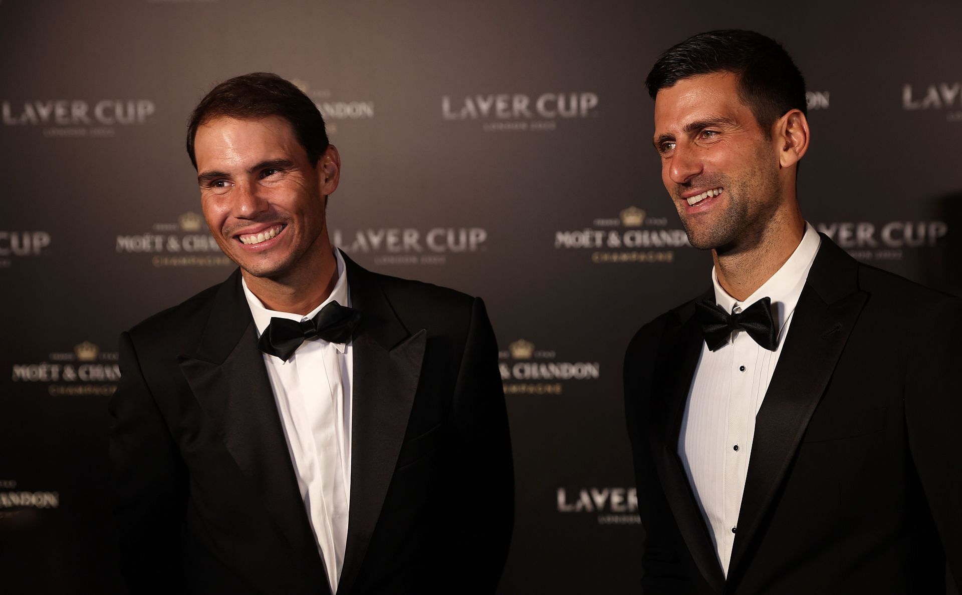 The two tennis greats during the 2022 Laver Cup 