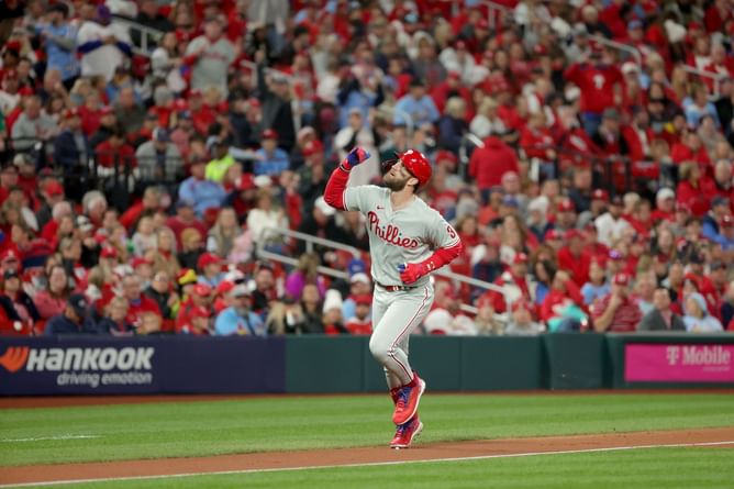 WATCH: Bryce Harper's first home run of the 2022 postseason powers the Philadelphia Phillies to the National League Division Series