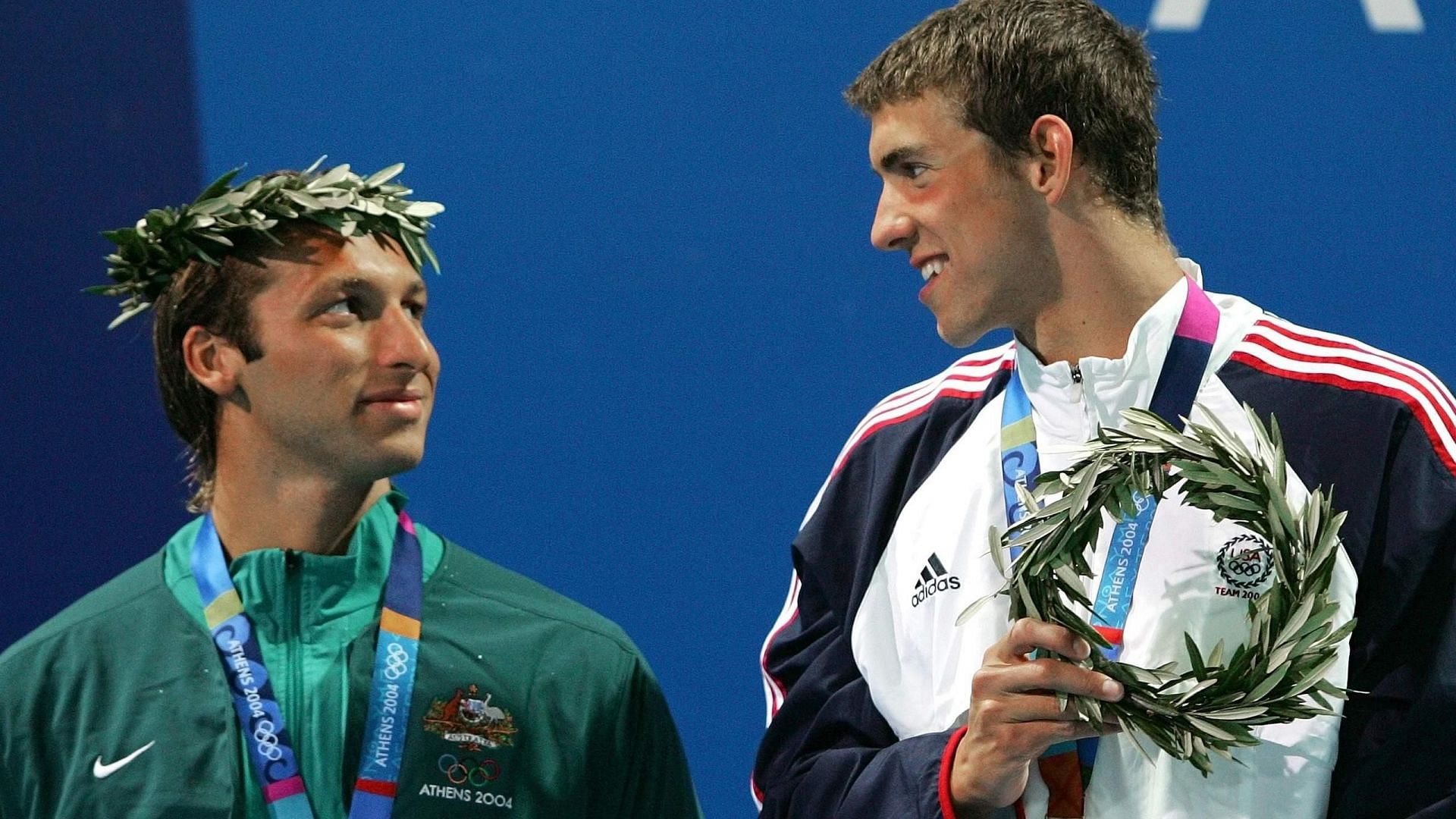 Michael Phelps and Ian Thorpe (Image via Eurosport)