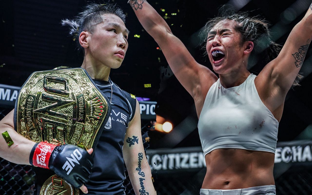 Xiong Jing Nan (L) and Angela Lee (R)  concluded their trilogy in epic fashion at ONE on Prime Video 2. |  [Photos: ONE Championship]