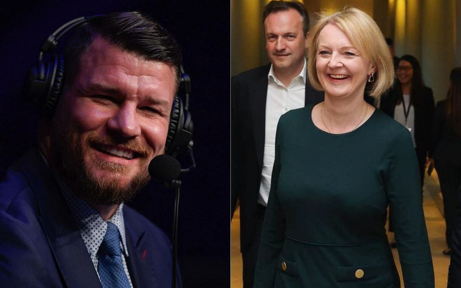 Michael Bisping (left) and Liz Truss (right) [image credits: @elizabeth.truss.mp on Instagram]