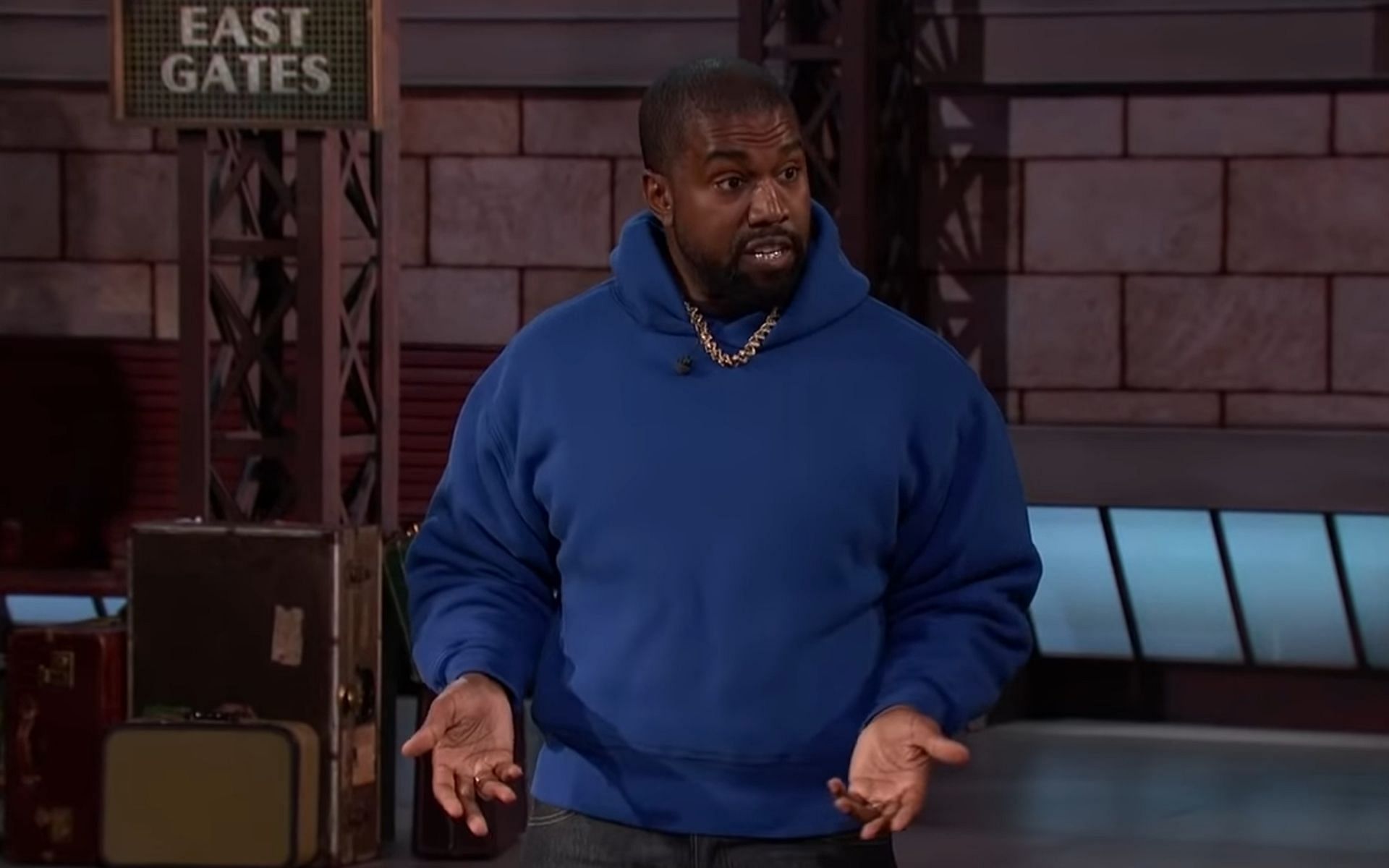 Controversial rapper plans to launch his universe as per the Yeezy sources (Image via YouTube/Jimmy Kimmel Live)